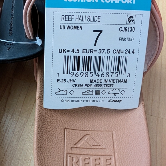 Reef Hali Slide Pink Duo Cushion Comfort Women's Size 7 - Picture 6 of 6